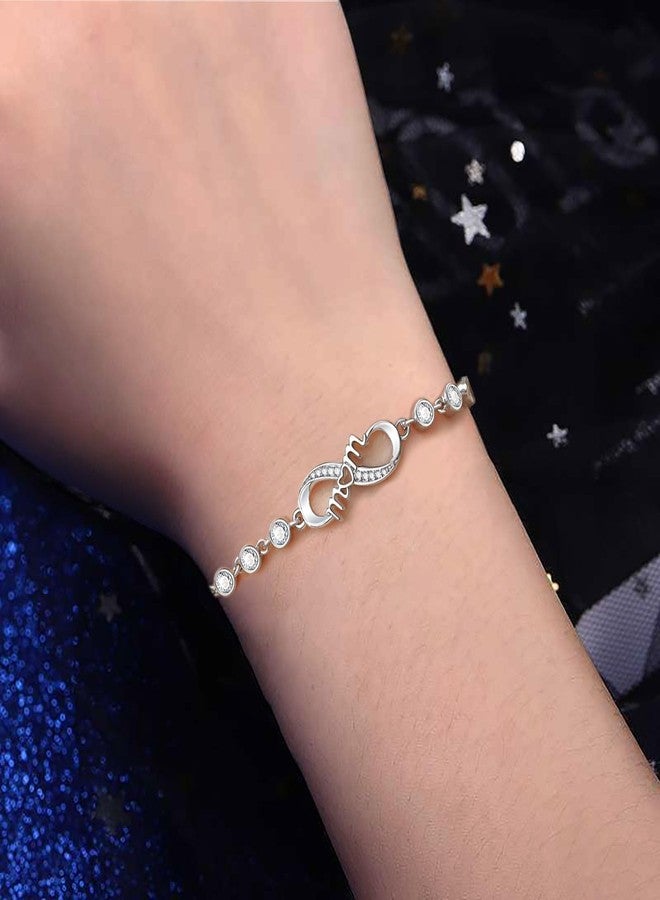 RAYSTAR Christmas Gifts for Mom, Infinity Mom Bracelet Birthday Gifts for Wife from Daughter Son - Image 2